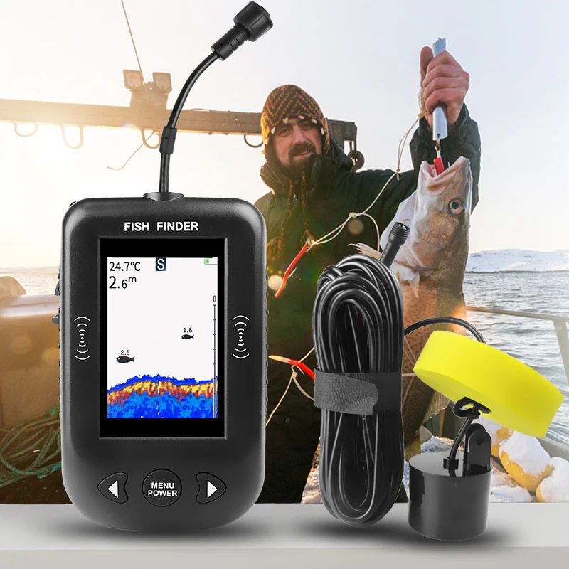 Sonda de Pesca Erchang XF03, 4 - Fish Finder Cable reseña y precio